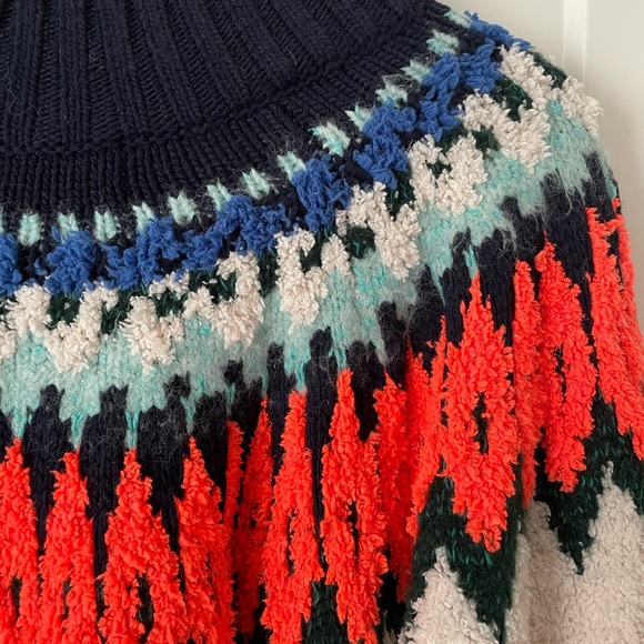 Anthropologie Pilcro Selene Fleece Fairisle Sweater - Picture 3 of 6